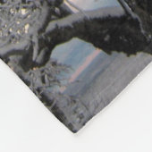 Schnee umfaßte Niederlassungen Fleecedecke (Ecke)