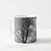 Schnee umfaßte Niederlassungen Kaffeetasse (Vorderseite Links)