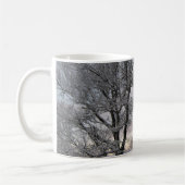 Schnee umfaßte Niederlassungen Kaffeetasse (Links)