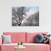 Schnee umfaßte Niederlassungen Leinwanddruck (Insitu (Wohnzimmer))