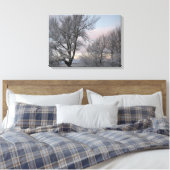 Schnee umfaßte Niederlassungen Leinwanddruck (Insitu (Schlafzimmer))