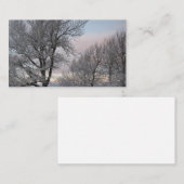 Schnee umfaßte Niederlassungen Visitenkarte (Vorne/Hinten)