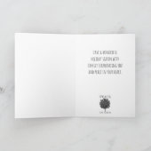 Schnee und Bäume Friedensgedicht Ferienkarte Feiertagskarte (Innenseite)