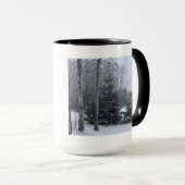 Schnee und Bäume Tasse (VorderseiteRechts)
