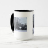 Schnee und Bäume Tasse (Vorderseite Links)