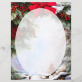 Schnee und Beeren Weihnachten (Vorderseite)