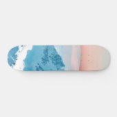 Schnee und Blüten Skateboard (Horizontal)