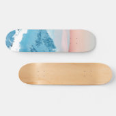 Schnee und Blüten Skateboard (Horizontal)