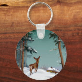 Schnee und das Hirsche, Schlüsselanhänger (Vorderseite)