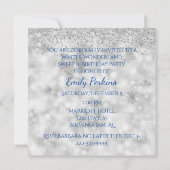 Schnee-und Eis-16. Geburtstag-Party Einladung (Rückseite)