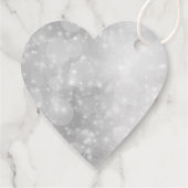 Schnee und Eiswinterhochzeit Vielen Dank Geschenkanhänger (Rückseite)