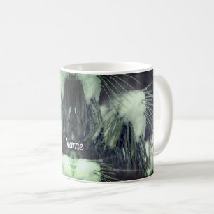 Schnee- und Eiswinterlandschaft Foto Kaffeetasse
