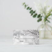 Schnee und Eiswinterwoche Platzkarte (Stehend Vorderseite)