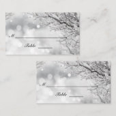 Schnee und Eiswinterwoche Platzkarte (Vorne/Hinten)