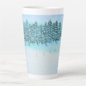 Schnee und Evergreens Milchtasse (Vorderseite)