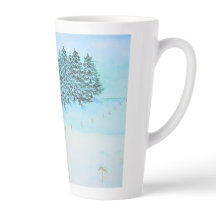 Schnee und Evergreens