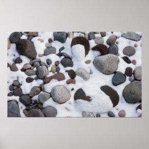 Schnee und Felsen, Mt. Rainier Nationalpark 2 Poster