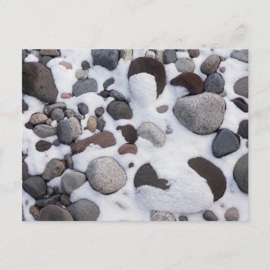 Schnee und Felsen, Nationalpark Rainier 2 Postkarte (Vorderseite)