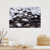 Schnee und Felsen, Nationalpark Rainier Poster (Küche)