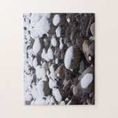 Schnee und Felsen, Nationalpark Rainier Puzzle (Vertikal)