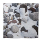 Schnee und Felsen, Rainier-Nationalpark 2 Fliese (Vorderseite)