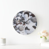 Schnee und Felsen, Rainier-Nationalpark 2 Große Wanduhr (Zuhause)