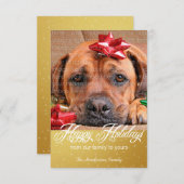 Schnee- und Glitzern-Holiday-Foto-Karten Einladung (Vorne/Hinten)