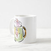 Schnee- und Kakaokaffee-Tasse Kaffeetasse (Vorderseite Links)