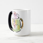 Schnee- und Kakaomagie-Tasse Verwandlungstasse (Vorderseite Links)