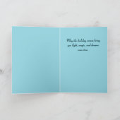 Schnee und Magie Weihnachtskarte Feiertagskarte (Innenseite)