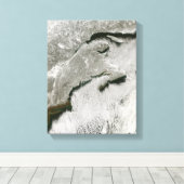 Schnee- und Nebenstraßen Leinwanddruck (Insitu (Holzboden))