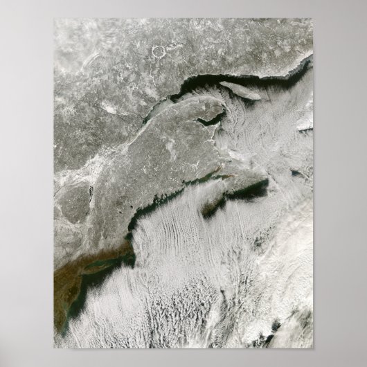 Schnee- und Nebenstraßen Poster (Vorne)