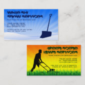 Schnee- UND Rasendienstleistungen Visitenkarte (Vorne/Hinten)