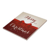 Schnee und rote Schleife Fliese (Seite)