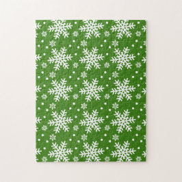 Schnee und Schneeflocken Puzzle