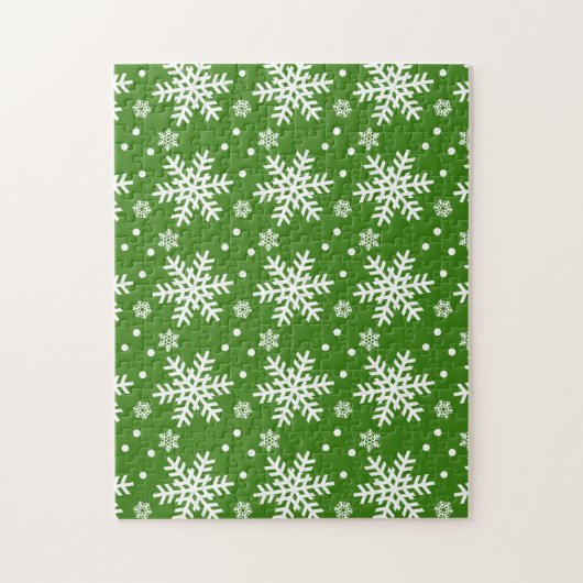 Schnee und Schneeflocken Puzzle (Vertikal)