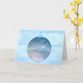 Schnee und Schneeflocken Weihnachtskarte Karte (Gelbe Blume)