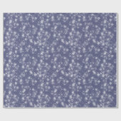 Schnee und Schneeflocken Winter Geschenkpapier (Flach)