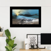 Schnee und Sonne Poster (Heimbüro)