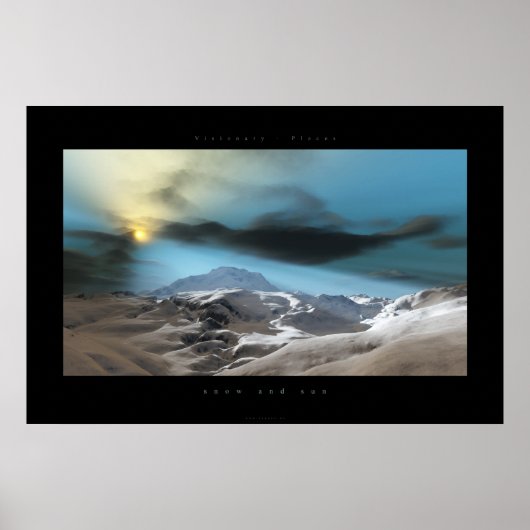 Schnee und Sonne Poster (Vorne)