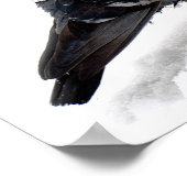 Schnee und Taube Poster (Ecke)