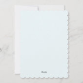 Schnee- und Winterlichter Feiertagskarte (Rückseite)