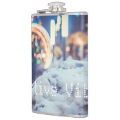 Schnee- und Winterlichter Flachmann (Links)