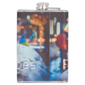 Schnee- und Winterlichter Flachmann (Rückseite)