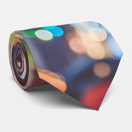 Schnee- und Winterlichter Krawatte (Gerollt)