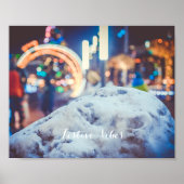 Schnee- und Winterlichter Poster (Vorne)