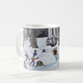 Schnee-Unsinnigkeiten Kaffeetasse (Vorderseite Links)