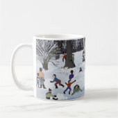 Schnee-Unsinnigkeiten Kaffeetasse (Links)