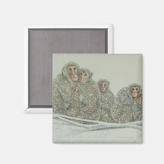 Schnee unter magnet (Vorderseite/Rückseite)