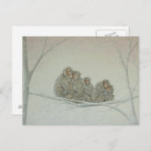 Schnee unter postkarte (Vorne/Hinten)